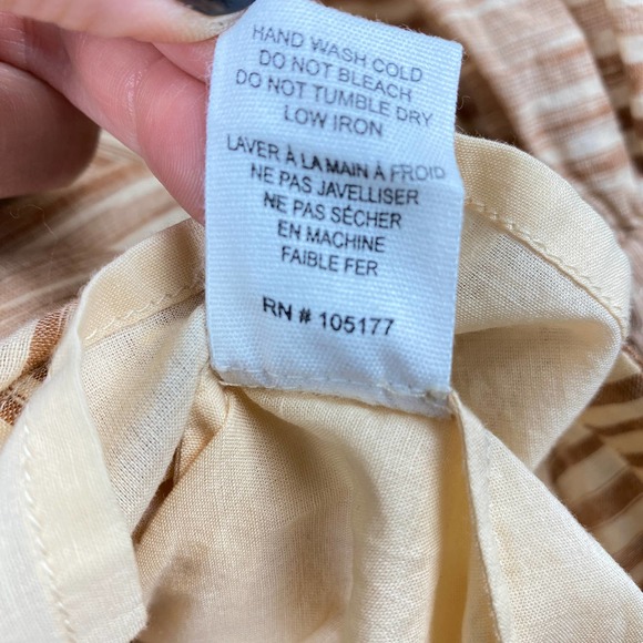 NWT Ulla Johnson Fiora Shirt Dress in Stripe Fawn Color Tie waist Casual Sz 8 - Picture 13 of 15